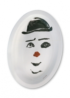 Piatto-ceramica-Clown
